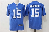 Nike New York Giants #15 Brandon Marshall Blue Game Stitched Jersey,baseball caps,new era cap wholesale,wholesale hats